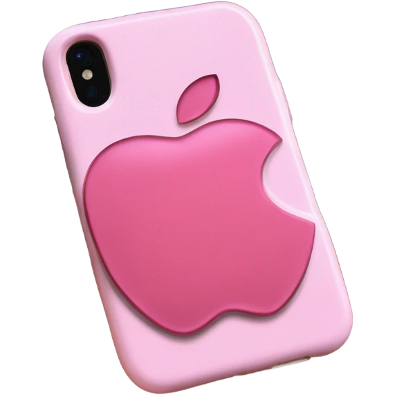 Pink Apple case  emoji
