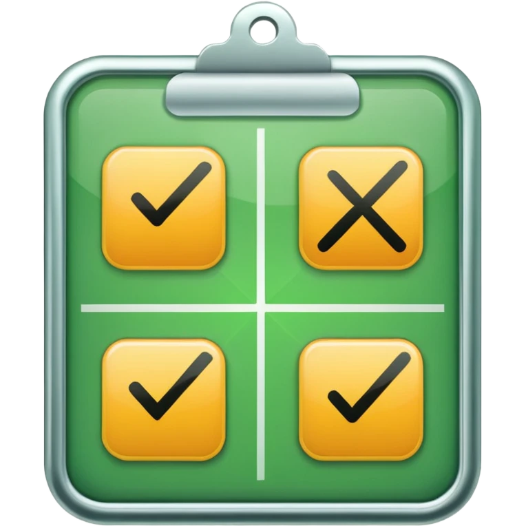 two checkboxes from a checklist with ticks emoji