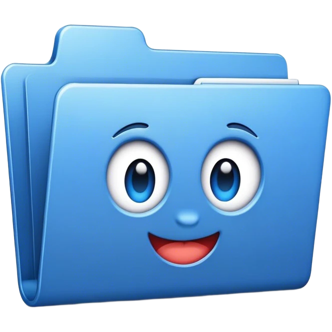 Mac blue files folder emoji
