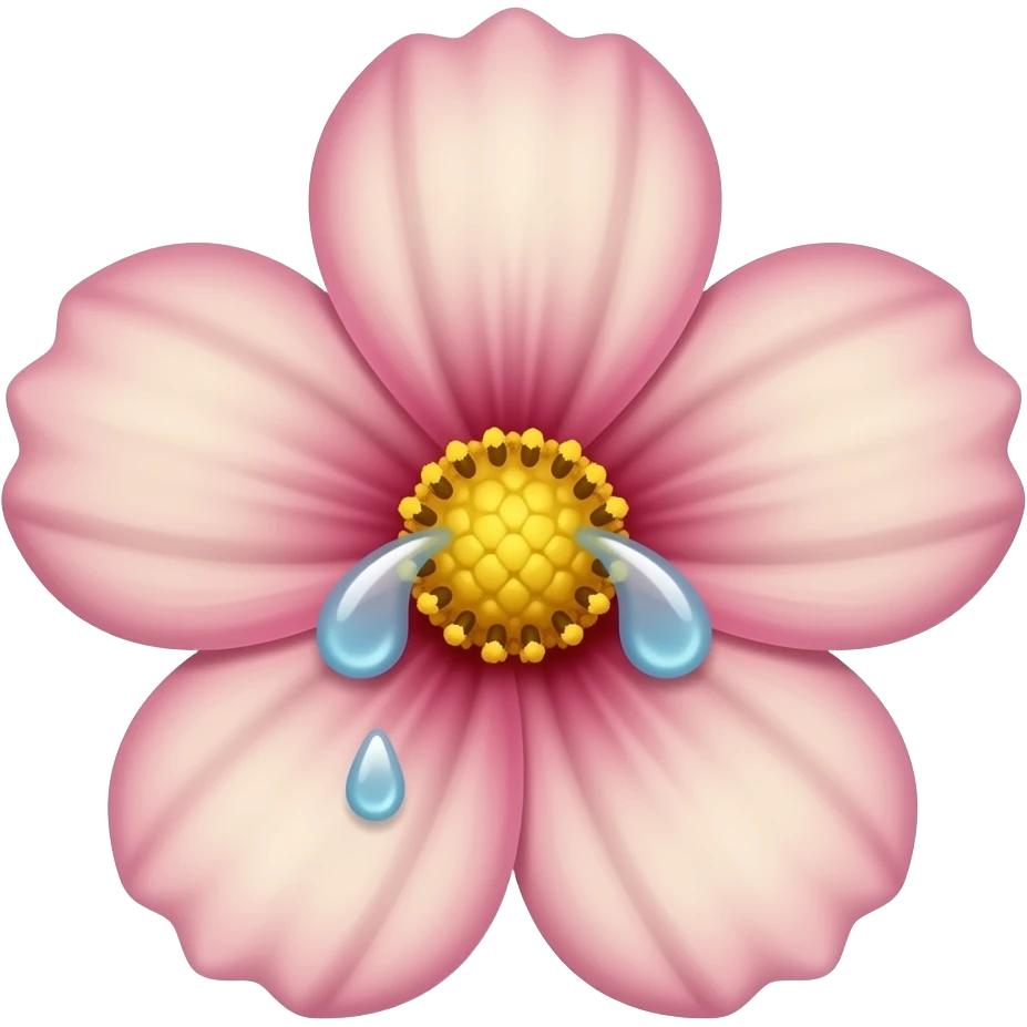 crying flower emoji
