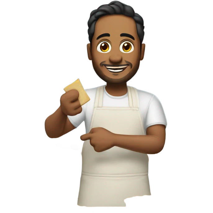 Miguel making quiche emoji
