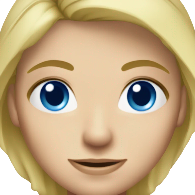 Pickleball lady blue eyes blonde hair  emoji