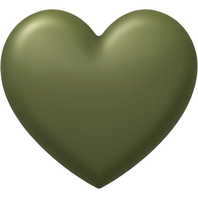 Generate a khaki green heart emogee for copy and paste emoji