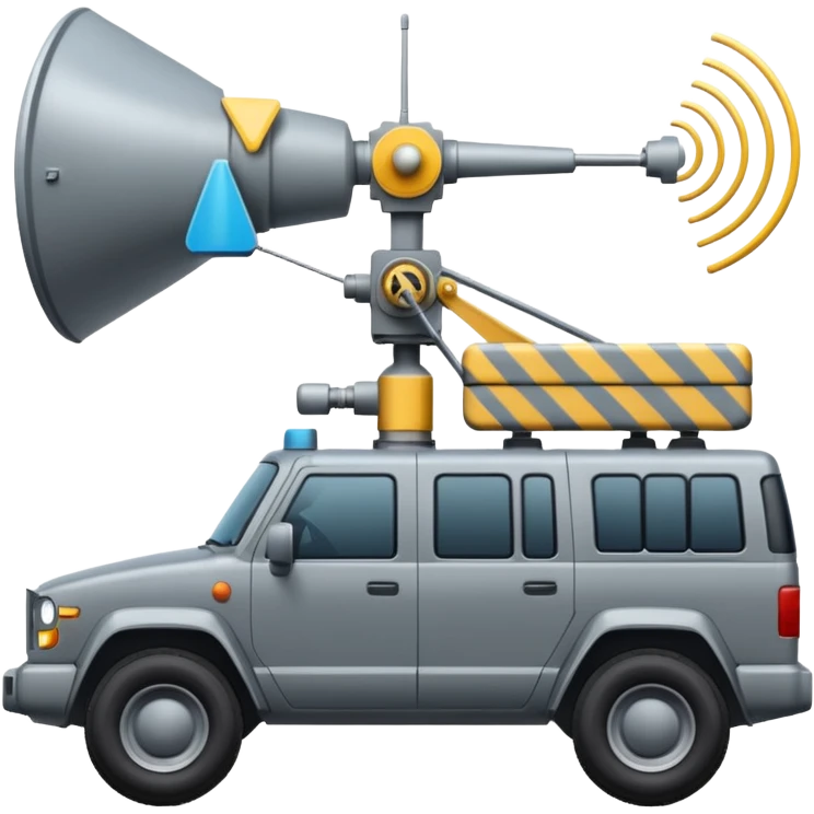 vehicle with electronic warfare equipment without gun emoji