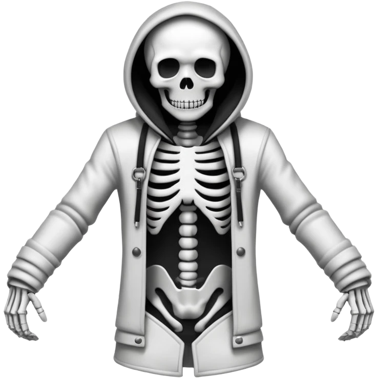 make a graffiti sticker that says STRAIGHT PSYCHO with a skeleton in a straight jacket emoji