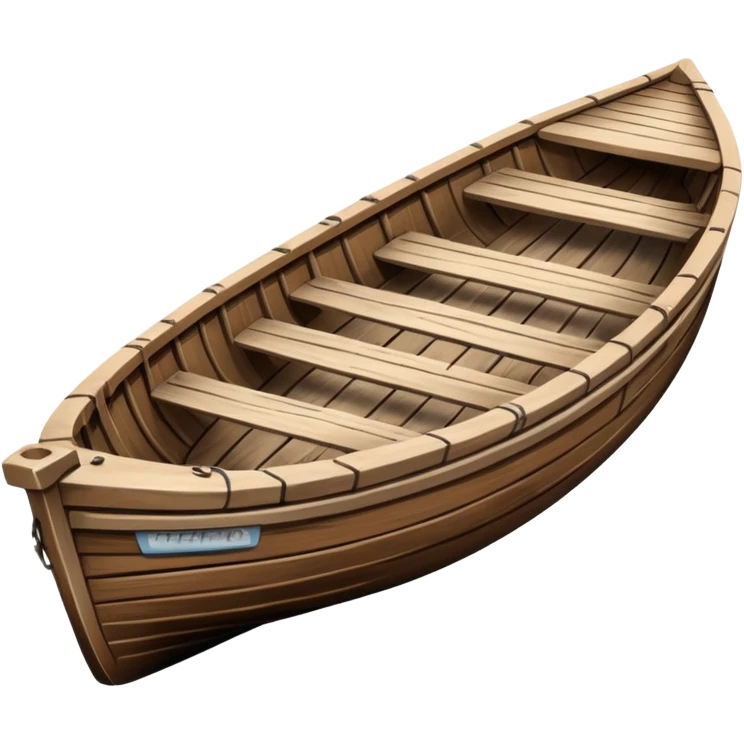 Wooden boat emoji