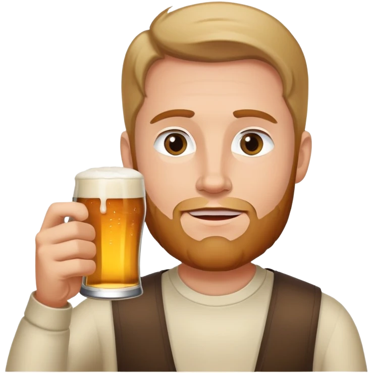 Billy herington drinking beer emoji