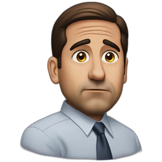 confused michael scott emoji