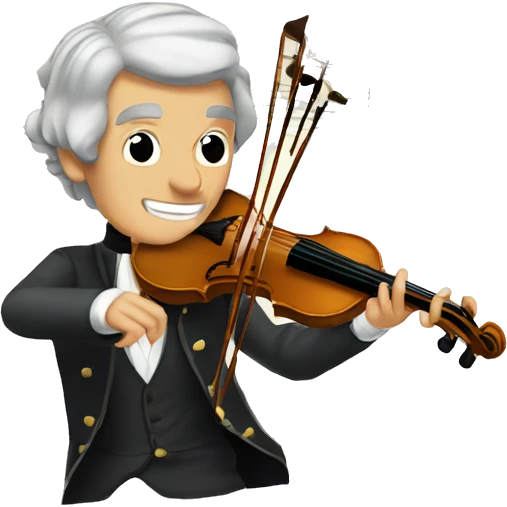 joseph haydn playing violin emoji