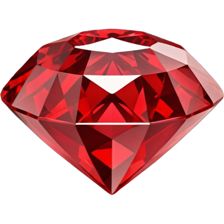 Red diamond carved on its front "RED" emoji