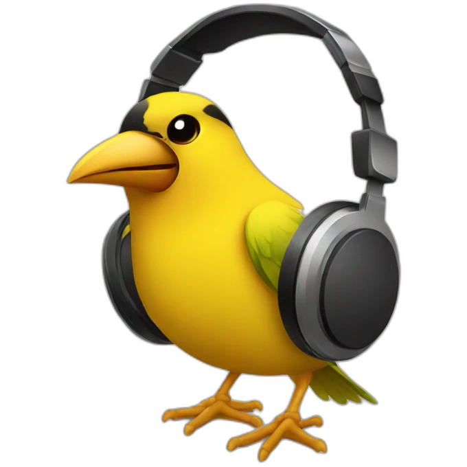 dj bird emoji