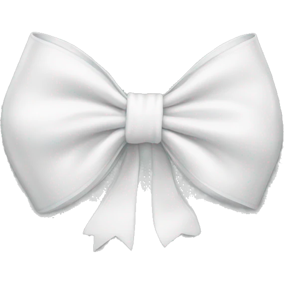 White bow emoji