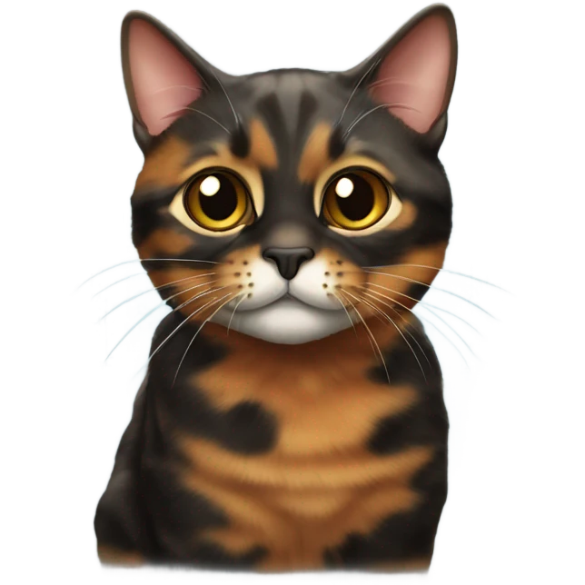 Thomas the tortoiseshell cat  emoji