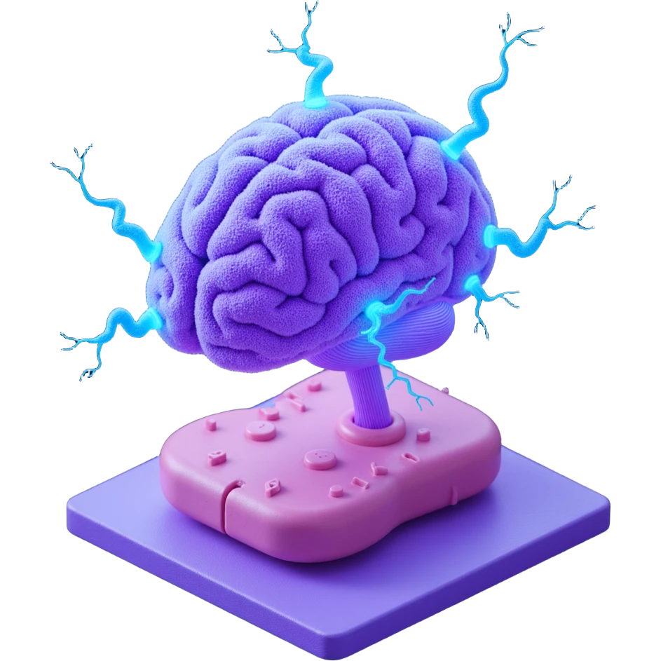 brain electrified emoji