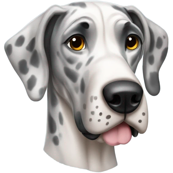 merle great dane dog emoji