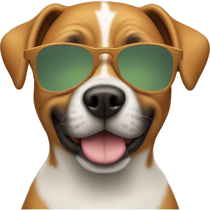 dog with sunglasses emoji