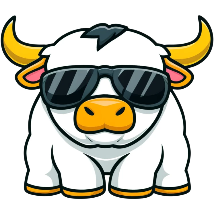Put bull wearing shades  emoji
