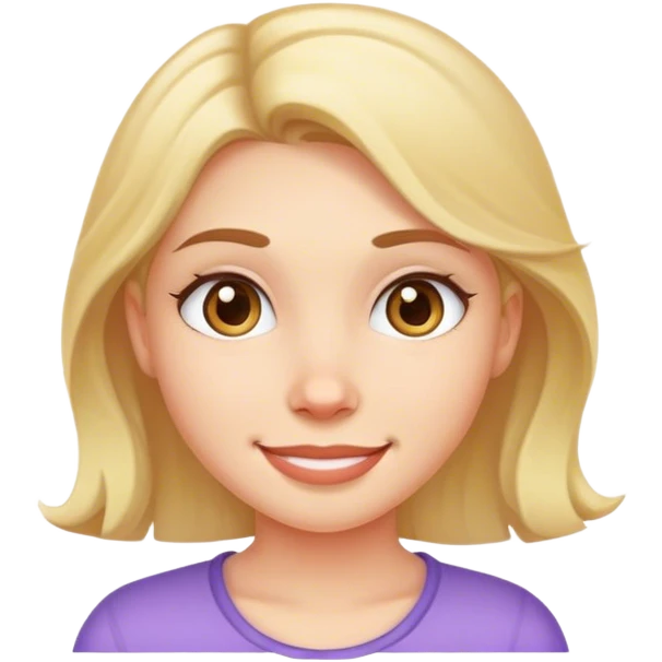 Girl with dimples  emoji