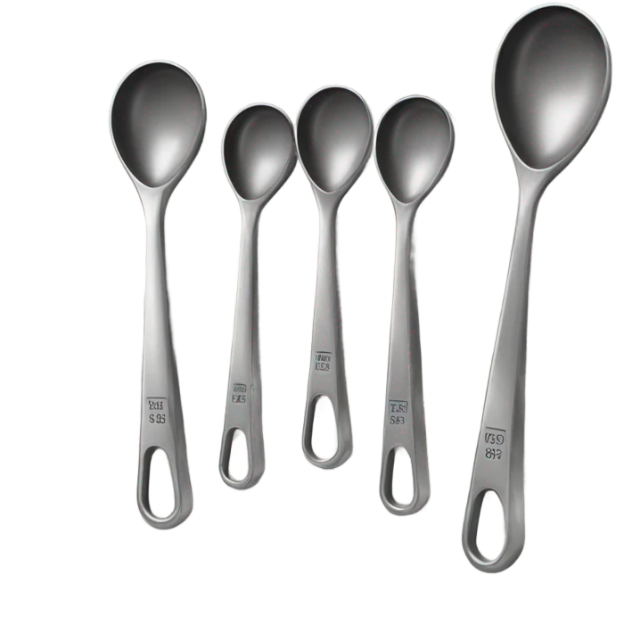Measuring spoons on loop emoji