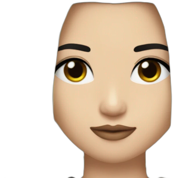Bill Kaulitz black hair down with blonde highlights eyeshadow emoji