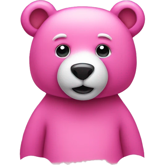 Pink tedybear emoji