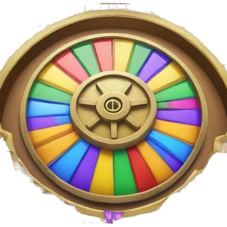 Wheel of fortune for colors emoji