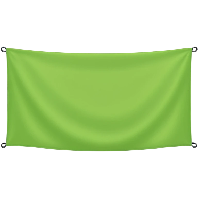 Flat light green horizontal banner emoji