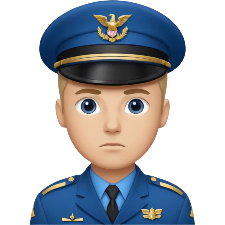 blue uniformed soldier emoji