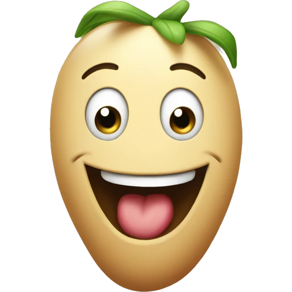 Happy bean emoji