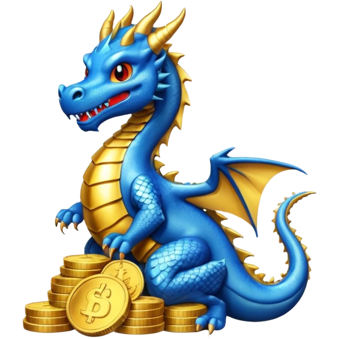strack coins blue dragon emoji
