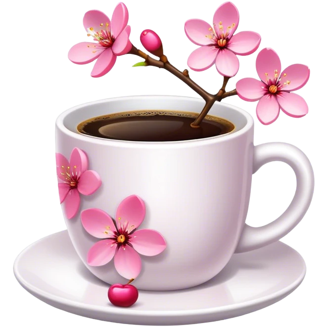 cherry-blossom-coffee emoji