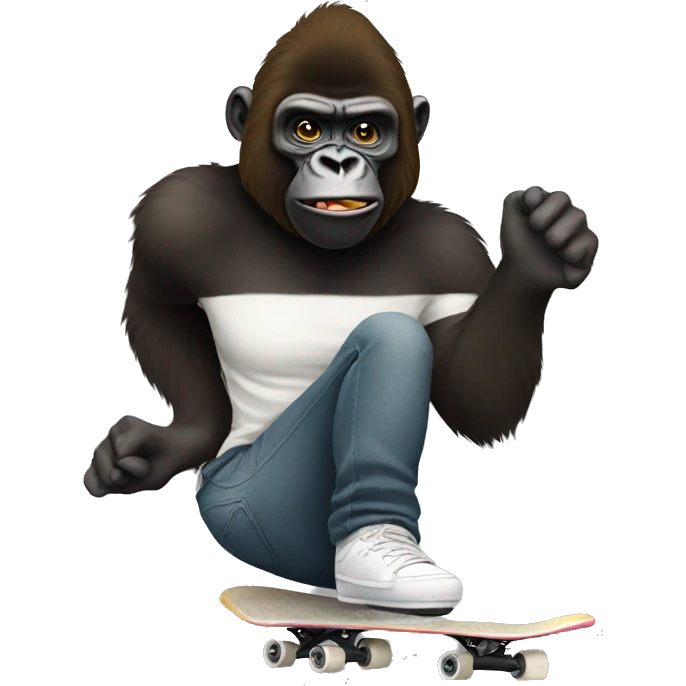 gorila skater emoji