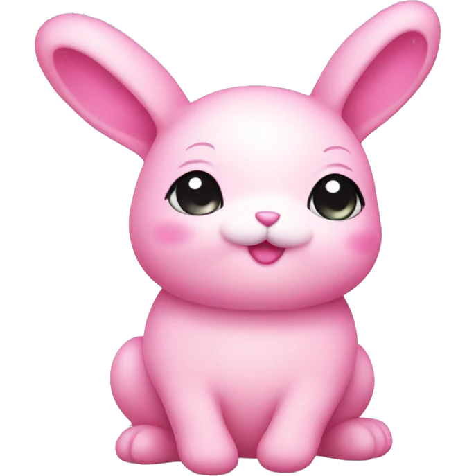 kawaii Pink bunny  emoji