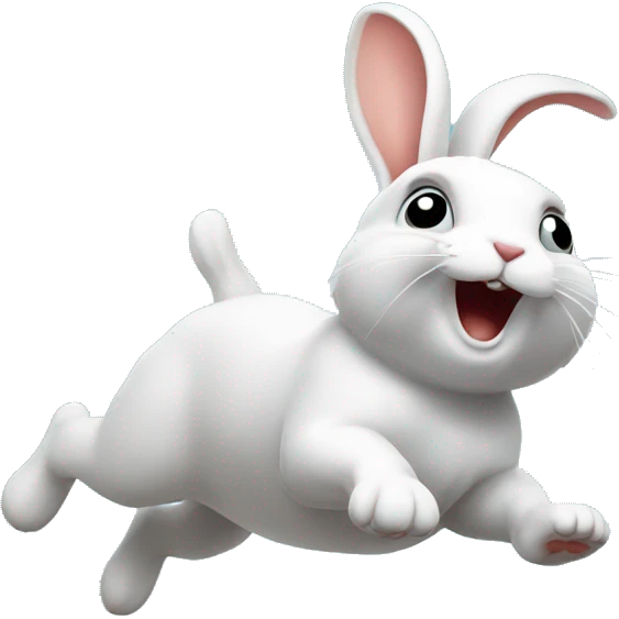 Rabbit jump energy emoji