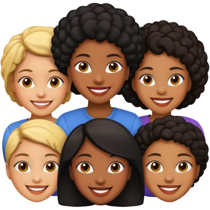 Happy Black women emoji