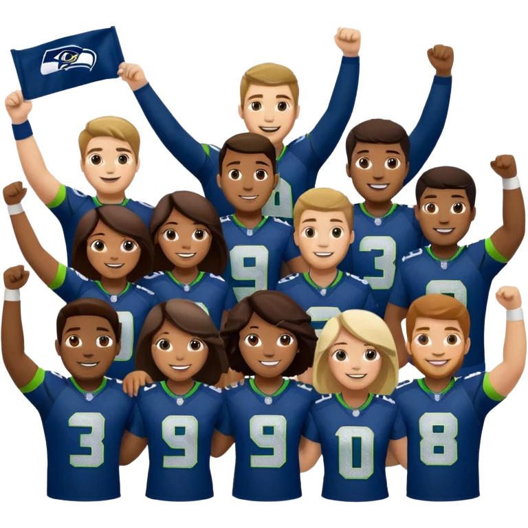 Seahawks celebrating emoji