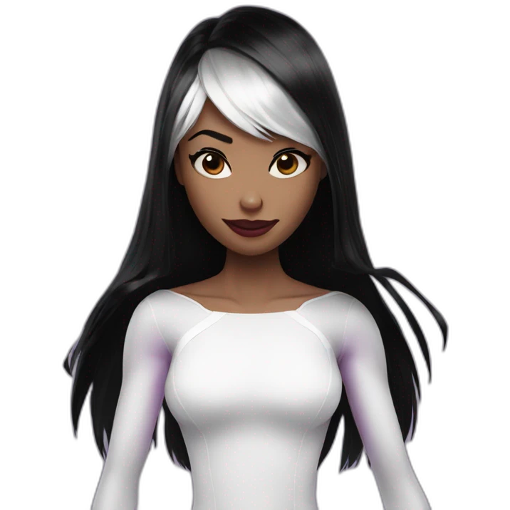spider-Gwen from black hair emoji