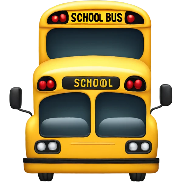 school bus emoji