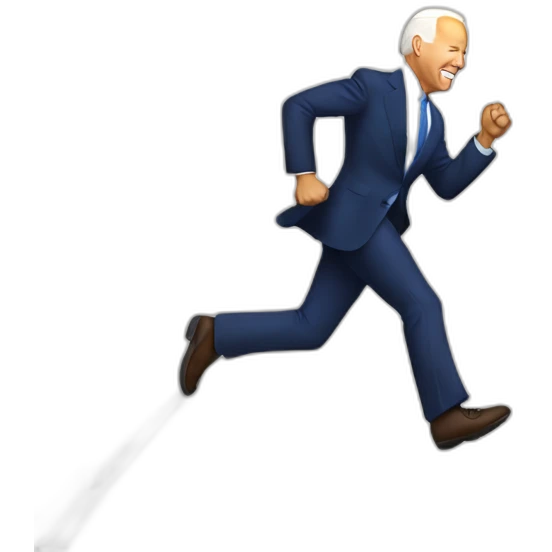 Joe Biden running to bathroom emoji