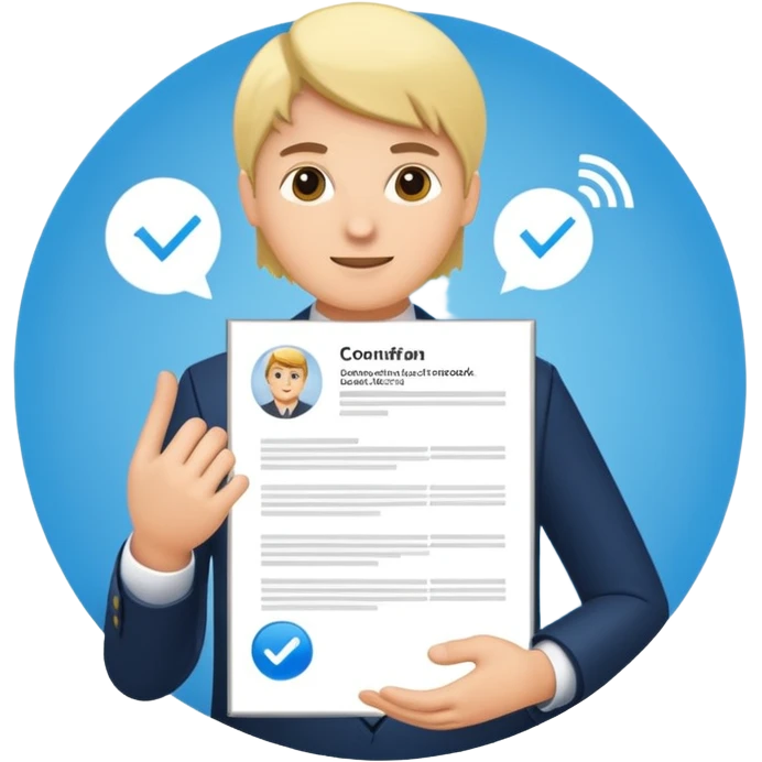 Confirmation CV Received Email + Candidate Handbook
 emoji
