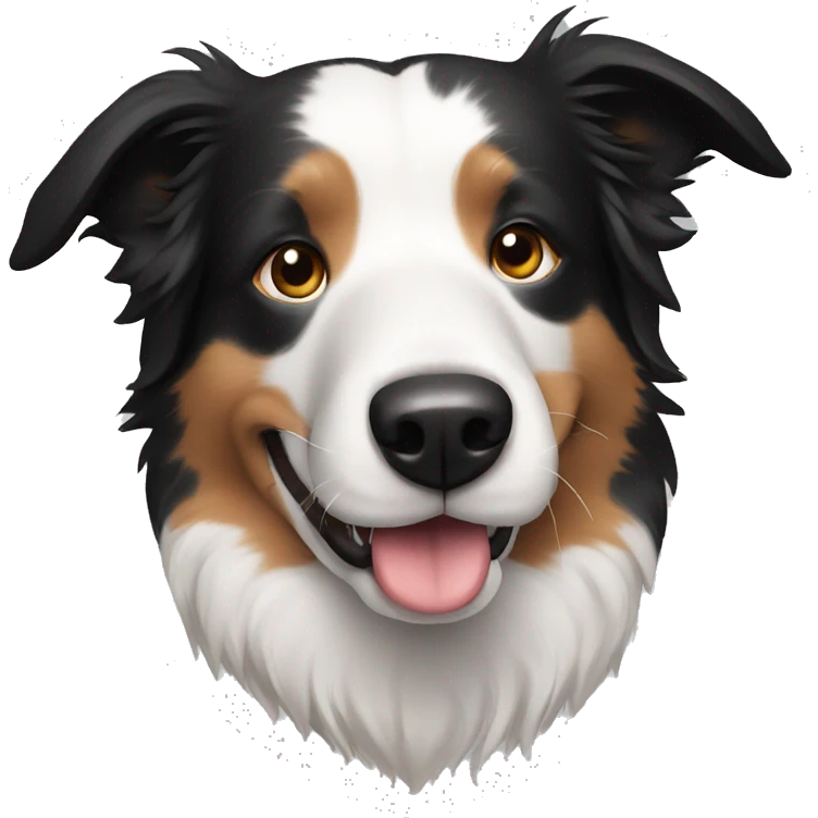 Dog border collie emoji