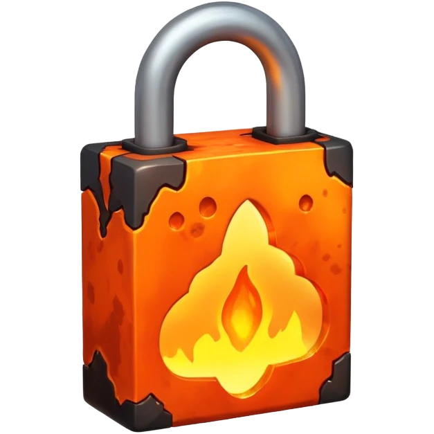 minecraft lava lock emoji