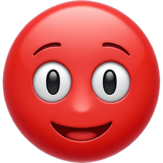 A red colour cool 3d emoji emoji