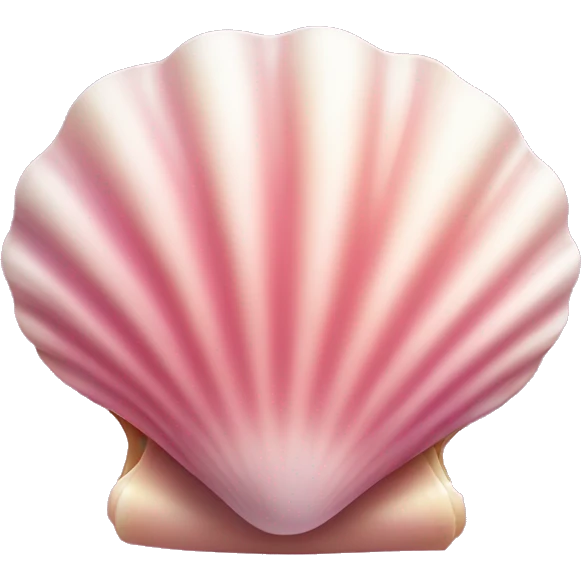 Pink ocean shell  emoji