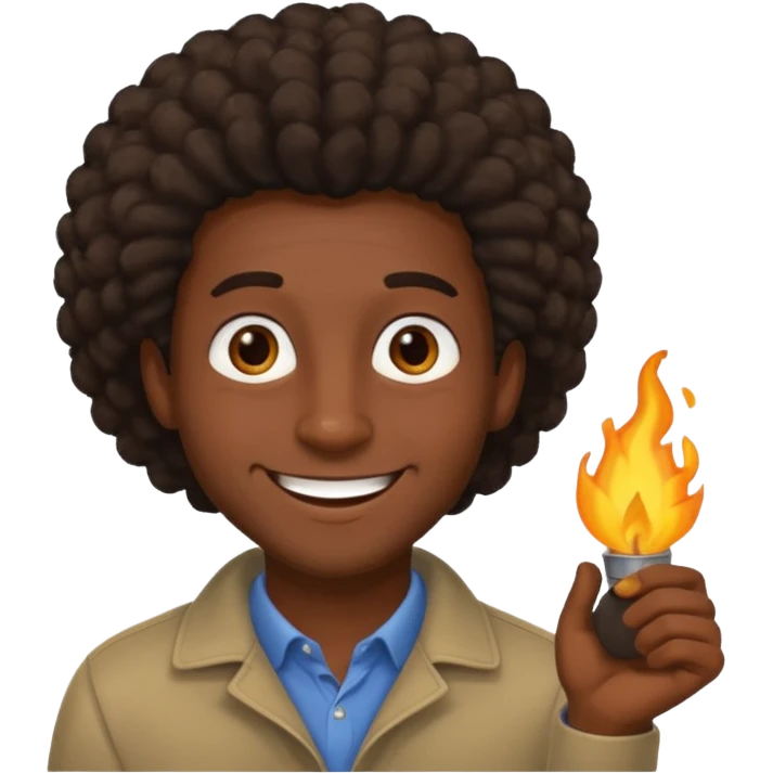 coily hair mens image emoji