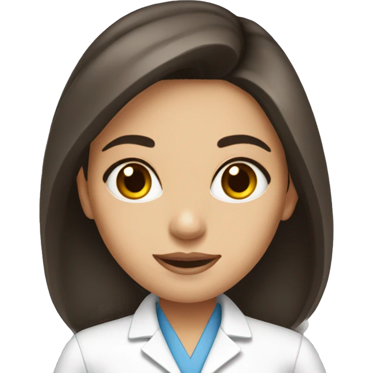 brunette dermatologist girl emoji