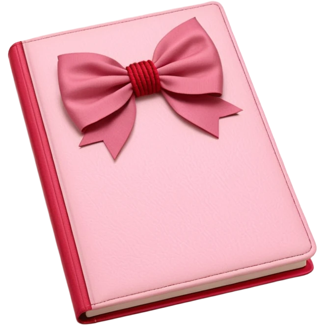 Junk journaling aesthetic book cover, tactile fabric textures, classic framing
Red yarn bow as focal point, soft shadows, calm pastel pink backdrop
Elegant, cozy, artistic, high-end print design emoji
