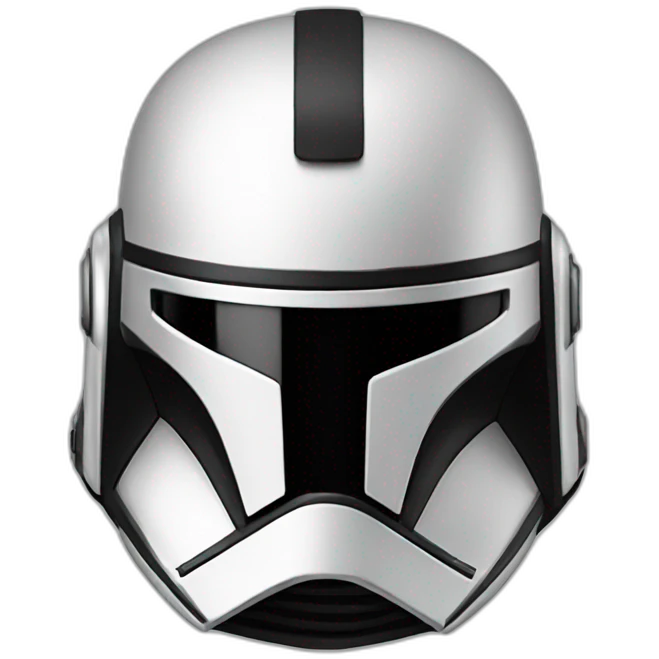 Clone helmet star wars emoji