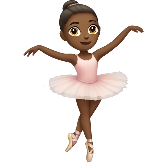 Ballet girl with pointe shoes emoji