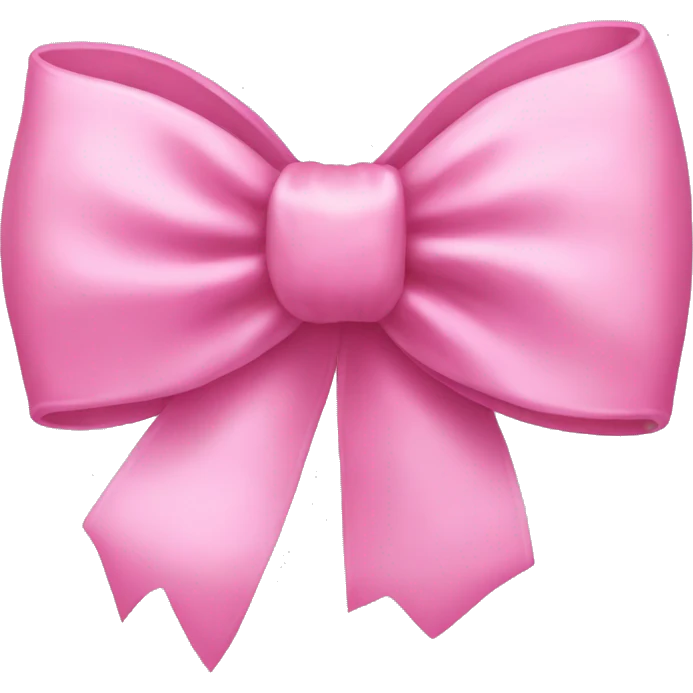 Pink bow emoji